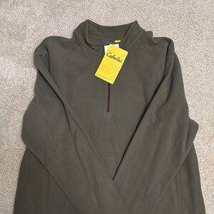 Cabela's Men's Forest Green Zip-Up Sweater